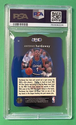 1996-97 UPPER DECK SPX ANFERNEE HARDAWAY #34 PSA 9 MINT