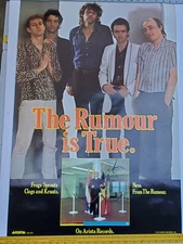 Vintage 1979 The Rumour (Rumor) English Rock Band Promo Poster 24" x 26" VG+