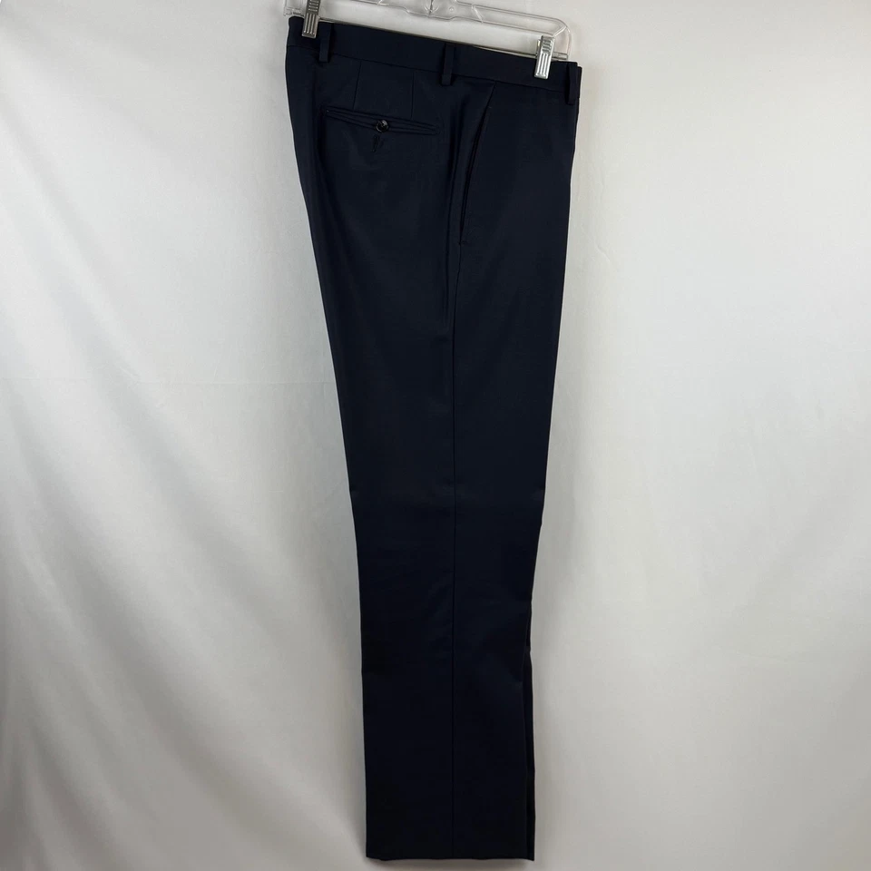 Traje para hombre Suit Supply Washington mezcla de lana a rayas azul marino blazer pantalones 42L Foto 4 de 4