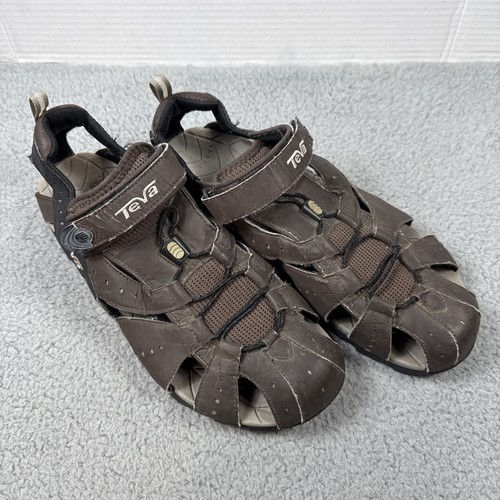 Teva Dozer Men's 13 All Terrain Trail Hiking Closed Toe Sandals Brown Fisherman - Picture 1 of 22
