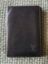 LOUIS VUITTON Organizer 2 Poche Card Case Wallet Epi Leathe Noir Black Preowned