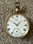 Vintage Men’s Waltham 16s Traveller Pocket Watch Gold Filled Spares Repair 1917