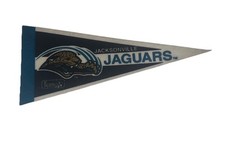 Jacksonville Jaguars Mini Pennant 4”x9” NFL Football Stripe USED
