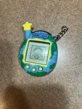 Tamagotchi Connection Blue World Map Globe Earth Tested Works Vintage