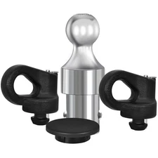 60692 Puck System Gooseneck Hitch Ball Kit, 30000 lbs GTW/ 7500 lbs VTW, 2-5/...