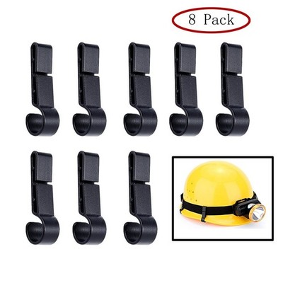 8x Clips para casco, ganchos para faros, clips para luz de casco