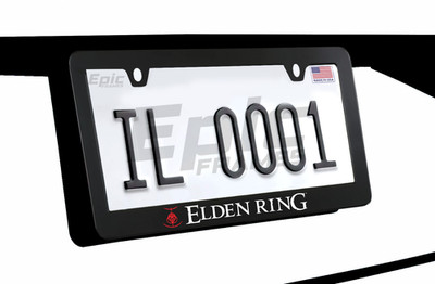 Elden Ring License Plate Frame Rise Tarnished Elden Ring Merch Red