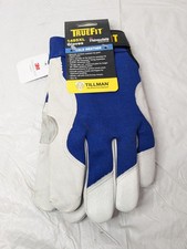 Tillman TrueFit 3M Thinsulate Top Grain Pigskin Work Gloves Blue/White XL 1485XL