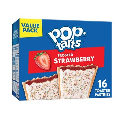 -Tarts Frosted Strawberry Toaster Pastries, Shelf-Stable, 27 oz (16 Count)