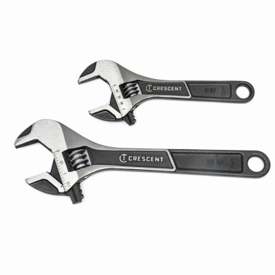 3 Pack Wide Jaw Adjustable Wrench Set, 6 & 10-In., 2-Pc. ATWJ2610VS
