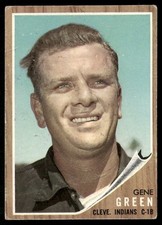Gene Green 1962 Topps #78 Cleveland Indians VG Scratch