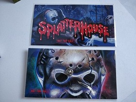 PCE WORKS Ver. SPLATTER HOUSE FM TOWNS / MARTY  Beat 'em up Game, tested-e0221--