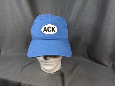 HARDING LANE Nantucket New England ACK Airport Code Baseball Hat Cap Blue 