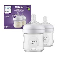 Philips Avent Natural Baby Bottle 0m  Pack of 2  Anti-Colic, Newborn