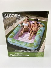 SLOOSH Inflatable Tanning Pool Lounger Float,...