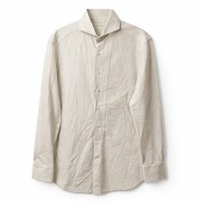 SUITSUPPLY Egyptian Cotton Bold Striped Slim Fit Button-Up Dress Shirt Sz 38/15