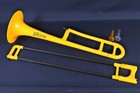Jiggs P Bone Plastic Trombone Yellow with Mouthpiece & Carrying case