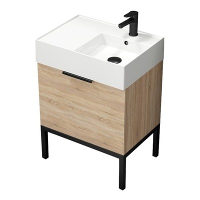 Nameeks Derin-2417-S-R Derin 24'' - Brown Oak / Black