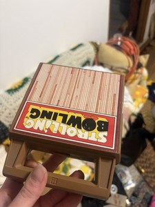 Vintage 1980s TOMY Strolling Bowling Wind-Up Table Game