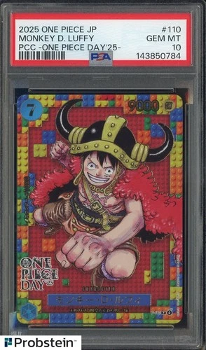 2025 One Piece JPN PCC One Piece Day '25 #110 Monkey D. Luffy PSA 10 GEM MINT