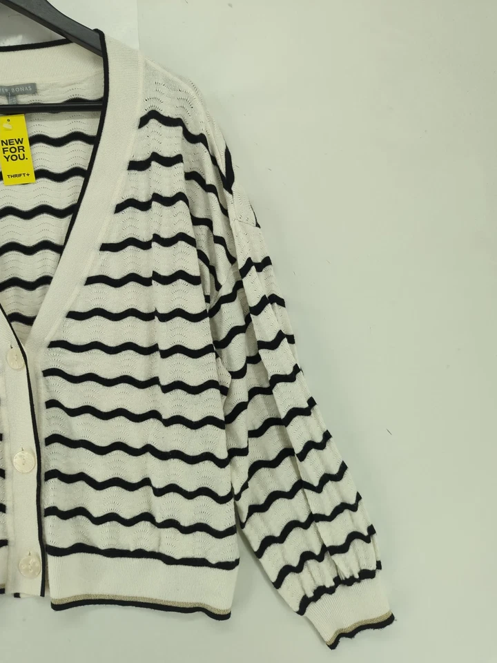 Oliver Bonas Women's Cardigan UK 18 White Viscose - Image 4 of 4