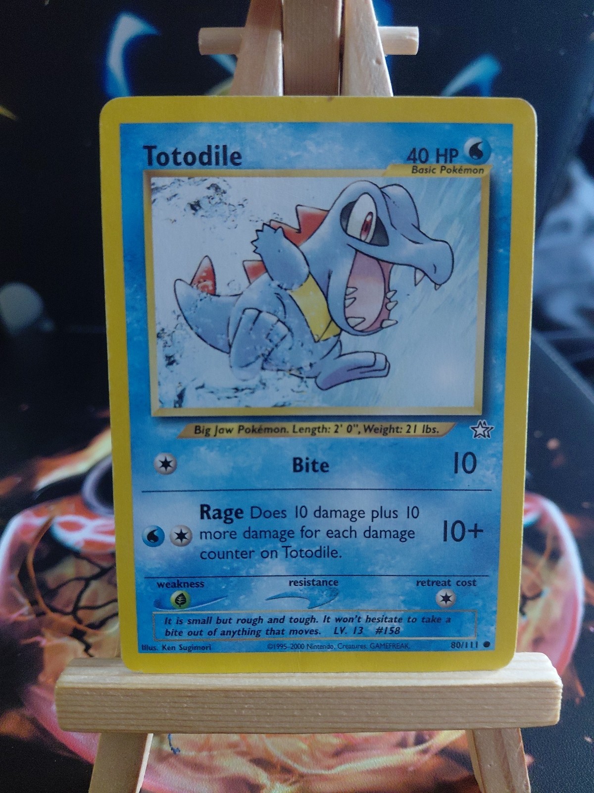 Pokémon TCG Totodile Neo Genesis 80/111 Regular Unlimited Common
