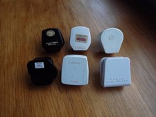 6 x brytyjskie domowe 240 V 3-pinowe wtyczki sieciowe ~ pakiet wtyczek 240v mała mieszanka