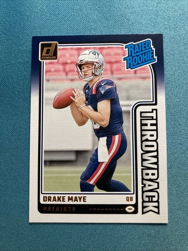 2024 Panini Donruss - Rated Rookies Throwbacks Drake Maye #49 (RC)