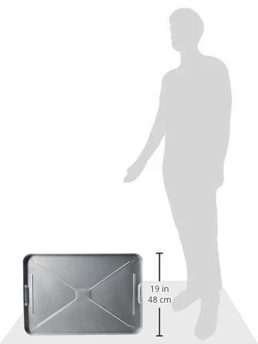 Bandeja de goteo de aceite galvanizada de metal grande para pisos de garaje debajo del automóvil automotriz Foto 2 de 2