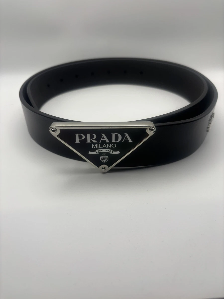 PRADA ブラック ベルト 2GNO37 PRADA Leather Black Belts for Men for sale | eBay