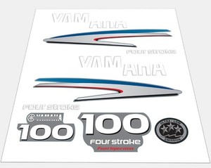 411 Decals Aftermarket Replacement for Yamaha 225 Four Stroke 2002-2006 Gray-White Decal (Sticker) Set 411 Decals Aftermarket Replacement for Yamaha 225 Four Stroke 2002-2006 Gray-White Decal (Sticker) Set