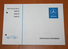 Mercedes-benz Electric Wiring Diagram Original W 115 200 D 220 D 240 D 1973