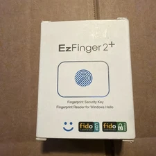 EzFinger2+ Silver Fngerprint FIDO2, U2F Security Key, Open Box