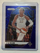 2024 Panini Prizm WNBA - A'ja Wilson #86 Blue Velocity Prizm