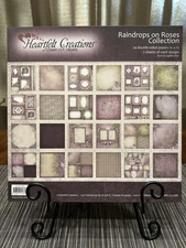 Heartfelt Creations Raindrops on Roses Collection 12 x 12 Scrapbook Paper Pad