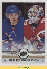 2019 Upper Deck Checklist Silver Foil Artemi Panarin Sergei Bobrovsky READ x9t