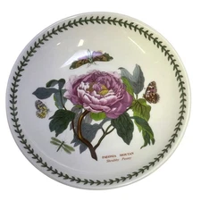 Portmeirion Vintage Botanic Garden England 9" 'Peony' Individual Pasta Bowl