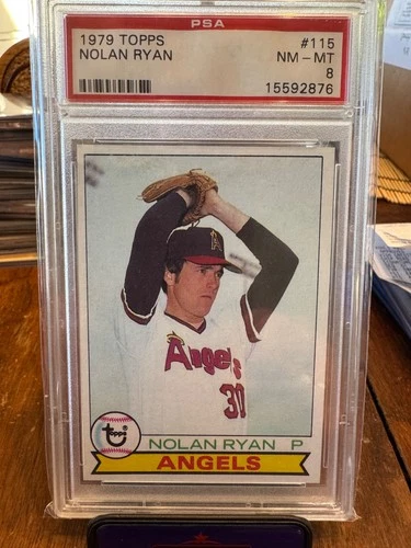1979 TOPPS #115 NOLAN RYAN HOF MLB HALL OF FAME PSA 8 NM-MINT
