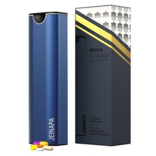 Extra Large Pill Organizer 7 Day, Aluminum Daily Pill Box, Weekly Travel Pill...