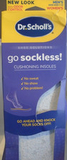 Dr. Scholl's Go Sockless Cushioning Insoles Trim to Fit W 5-10 M 7-13 3-PAIRS 