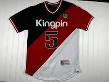 Contender Kingpin 51 Jersey Shirt Red Black White Baseball Style Medium