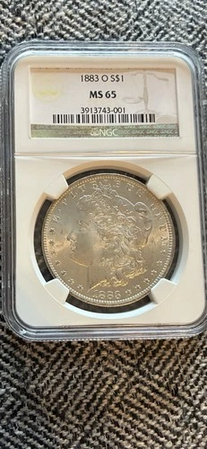1883-O NGC Certified MS65 $1 Morgan Silver Dollar Beautiful Coin