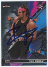 WWE Rick Boogs Authentic Signed 2021 Topps #64 Rookie Card BAS #BS86702