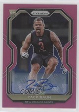 2020 Panini Prizm Rookie Pink Prizm Auto Zack Baun #387 Rookie Auto RC