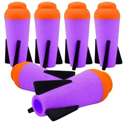 Ruibytree 6 Packs Mega Missile Refill for Nerf N-Strike Elite 4.7'', Purple