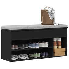 Modern Schuhschrank Schuhbank Schuhregal mit Sitzkissen Sitztruhe Schuhablage DE