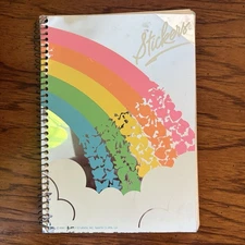 Vintage 1990 Hambly Studios Sticker Album Book - full of stickers