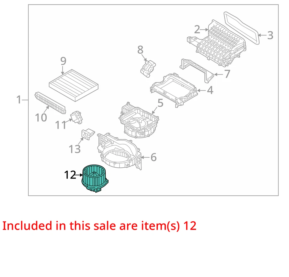 Hyundai Tucson 2021 calentador aire acondicionado motor fabricante de equipos originales 40 k millas - LKQ313310643 Foto 3 de 4
