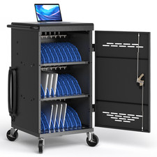 Fully Assembled 30 Device Charging Station for Chromebook, iPad, 14'' Laptop