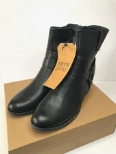NEW Frye and Co. Elodie 11M Harness Ankle Boots Womens Black Moto Western Grunge